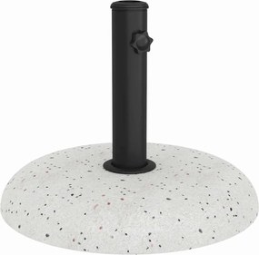 vidaXL Bază pentru umbrelă Manual Alb Ø 45 x 33 cm Beton