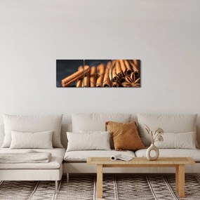 Tablou cu scorțișoară (cu ceas) (90x30 cm)
