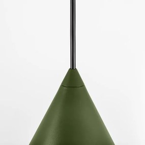 Pendul cu cablu ETNA II, 1xE27/15W/230V, Ø25 cm, verde