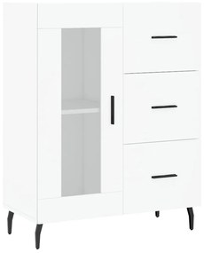 828060 vidaXL Servantă, alb, 69,5x34x90 cm, lemn compozit