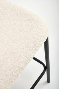 Scaun de bar plusat H119 crem