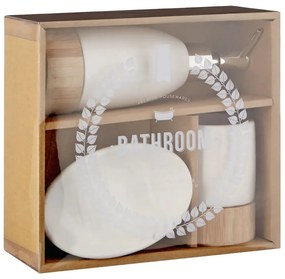 Set de accesorii de baie alb din piatră Earth – Premier Housewares