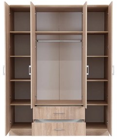 Dulap Miami 160x205 cm stejar sonoma-stejar sonoma