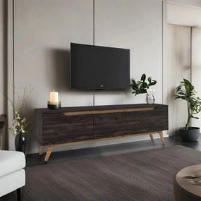 Măsuță TV Dita Black and Walnut