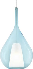 Lustra, Pendul din sticla KALIQUE-3 SP1 D28 AZZURRO