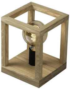 Spot-Light 7154174 - Lampă de masă KAGO 1xE27/60W/230V, stejar mat