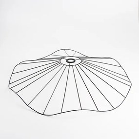 Brilagi - Lustru aplicat LED CERIA WIRE 1xE27/60W/230V, diam. 80 cm, negru