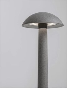 Stalp LED din ciment negru pentru exterior IP65 Tura H-55cm