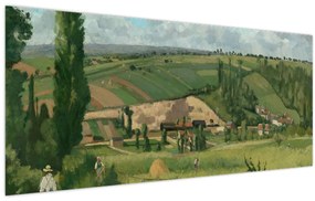 Tablou - Camille Pissarro, Landscape at Les Pâtis, Pontoise, reproducere (120x50 cm)