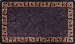 vidaXL Covor lavabil, negru și auriu, 190x300 cm