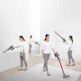 Dyson V11 Fluffy 476550-01 2in1, 185AW, 0.54 litri, 125 000 rpm, Autonomie 60 min, 3 moduri, LCD, Nichel/negru.