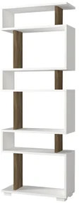 Bibliotecă Blok White Walnut