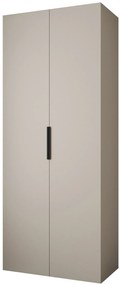 Dulap de haine 100 cm Carmela 40-4 (Cașmir + Negru). 1126635