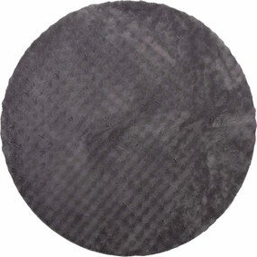 vidaXL Covoare de zonă Rotund SIROLO Antracit Ø 120 CM Poliester