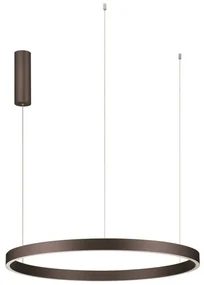 Lustra LED circulara ELOWEN 80cm, maro