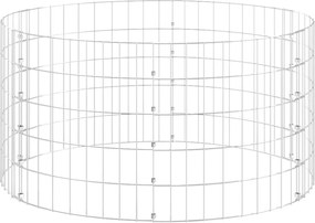 vidaXL Compostor de grădină, Ø100x50 cm, oțel galvanizat