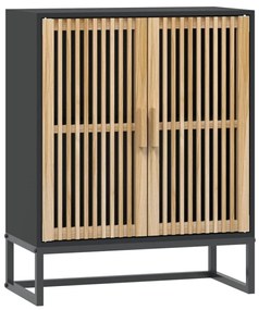 352110 vidaXL Servantă, negru, 60x30x75 cm, lemn prelucrat