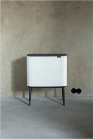 Coș de gunoi alb cu senzori de atingere din oțel 36 l Bo Touch Bin – Brabantia