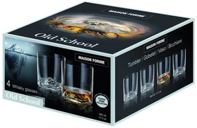 Set 4 pahare whisky 340ml, Old School