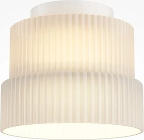 Mini Plafoniera LED cu sticla canelata Scala alb