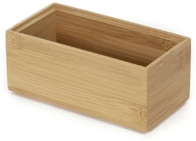 Organizator Compactor Bamboo Box, 15 x 7,5 x 6,5 cm, lemn natural