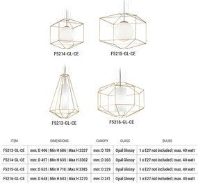 Pendul LUX design deosebit SILHOUETTE big, cu abajur cilindric din sticla