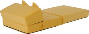 Saltea pliabilă/fotoliu extensibil, 2 in 1, galben, PELOS