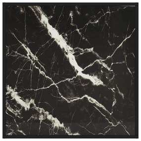 Masuta de cafea, negru cu sticla neagra marmorata, 80x80x35 cm 1, marble black, 80 x 80 x 35 cm