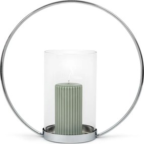 Sfeșnic pentru lumânări pastilă din metal Elana – Zilverstad