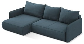 Colțar albastru extensibil/cu spațiu de depozitare (cu colț pe partea stângă) Nanea – Makamii