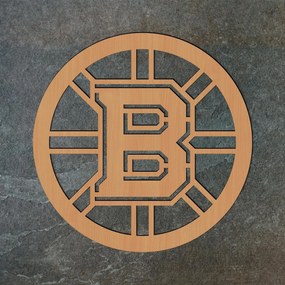 DUBLEZ | Logo din lemn al echipei de hochei – Boston Bruins