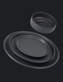 Set Cadou 24 Farfurii Vulcano Eveniemnte (6 Platouri 30cm, 6 Farfurii 25cm, 6 Farfurii 20cm, 6 boluri 400ml) LA COMANDA 25 de seturi
