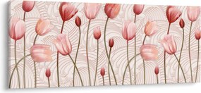 Tablou - Lalele roz (120x50 cm)