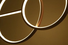 Lustra aurie inelara LED Range 120cm