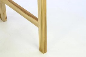 Masă de grădină din lemn tec DIVERO - pliabilă - 130 x 65 cm