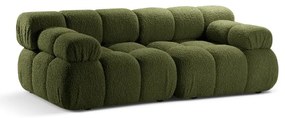 Canapea modulară verde cu tapițerie din țesătură bouclé 188 cm Bellis – Micadoni Home