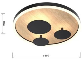 Wofi 9013-306S - Plafonieră LED REIMS dimabilă LED/26W/230V