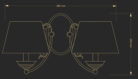Aplica design clasic realizata manual CASAMIA
