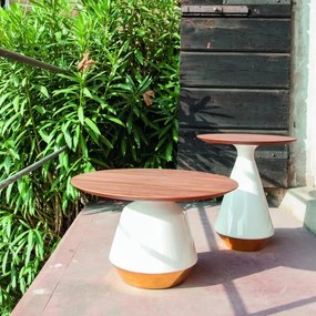 Masuta Living design LUX din ceramica si lemn Amira, 45cm