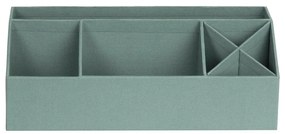 Organizator verde pentru papetărie din carton Elisa Canvas Paper Laminate – Bigso