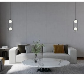 Lustră pe cablu LUPUS 2xG9/25W/230V ITALUX PND-3965-2-BK