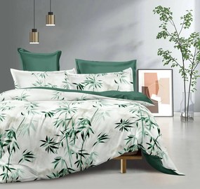 Lenjerie din bumbac GRELINNE crem-verde Dimensiune lenjerie de pat: 70 x 90 cm | 140 x 200 cm