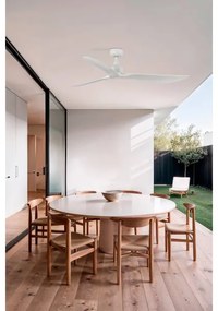 Ventilator de tavan FARO 34363 OUTWOOD L alb d. 150 cm IP44 + telecomandă