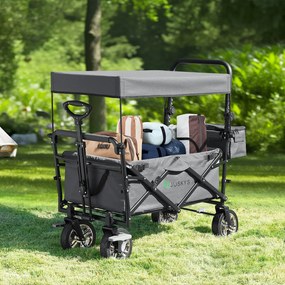 Camion de mână cu acoperiș gri închis