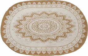 vidaXL Covor din Jută Floral natural 100 x 152 cm Iută