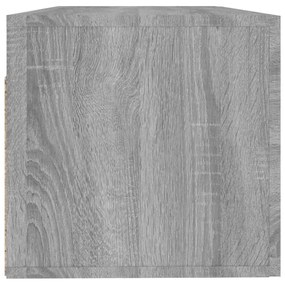 Dulap de perete, gri sonoma, 100x36,5x35 cm, lemn prelucrat sonoma gri, 1