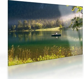 Tablou pe sticlă cu lac (70x50 cm)
