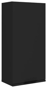 811296 vidaXL Dulap de baie montat pe perete, negru, 32x20x67 cm