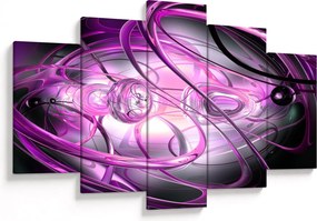 Tabloul cu abstracție frumoasă în violet (150x105 cm)