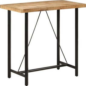 vidaXL Masă de bar, 110x55x107 cm, lemn masiv de mango și fier